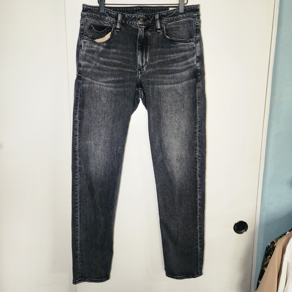 Rag & Bone Jeans Mens 33x32 Washed Black Excellent Fit 3 Classic Slim Straight